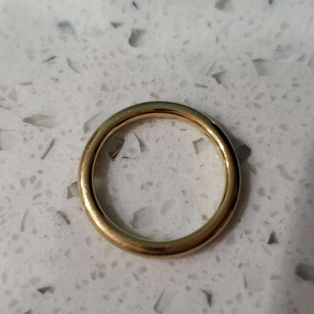 Tiffany & Co Gold Engagement Ring Eternity Classic Style Band Jewelry Authentic